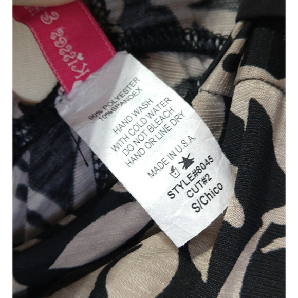 Vintage Y2K Fairy Midi Dress Size S Black Tan Floral V Neck Asymmetric Hem - Picture 11 of 11